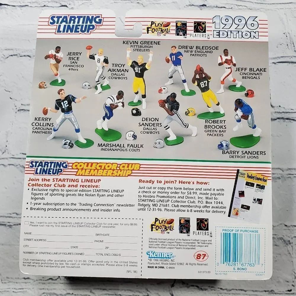 💙NIB Steve Bono Starting Lineup - Picture 2 of 2